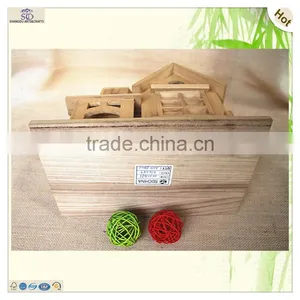 Best Selling Unfinished Natural Antique Wood House Castle thumbnail-5