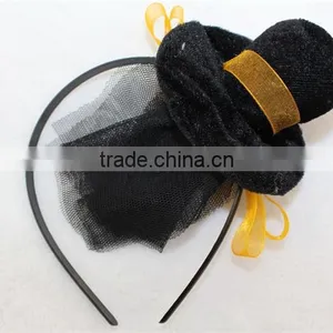 Halloween Black Hat Hairband Girl Headband Party Headband thumbnail-3