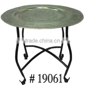 Metal Folding Moroccan Table thumbnail-6