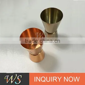 15ml 30ml 20ml 40ml 25ml 50ml or Customizing Acceptable Bronze Copper Rose Gold or Gold Plated Double Jigger thumbnail-2