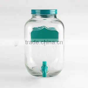 Circleware Colorful 5L Yorkshire Glass Beverage Drink Dispenser thumbnail-5