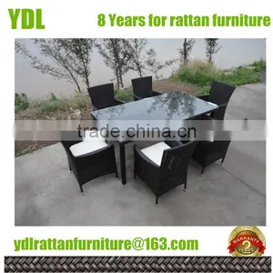 Youdeli Outdoor Garden Rattan 6 Dining Chair thumbnail-1