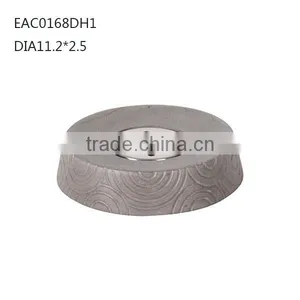 Grey Pattern Cement Soap Shower Dish With Metal Part for Bathroom Accessories Set thumbnail-1