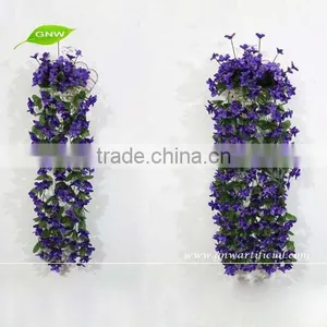 GNW FLV04 Customized Length Plastic Artificial Flowers Vine Green Leaf Hanging Vine thumbnail-3
