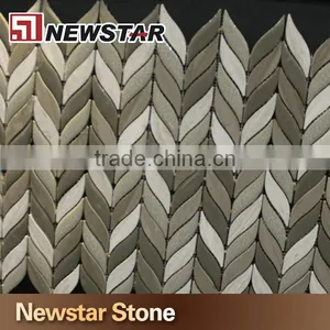Newstar Basketweave Marble Mosaic Price for Mosaic Tiles Bathroom Mosaic thumbnail-1