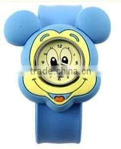 Silicon Mickey Watches for Child Silicon Slap Watches thumbnail-1