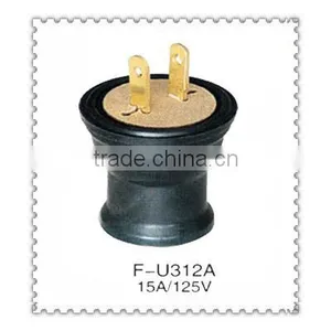 125V 2 Pin Bakelite Adapter Plug thumbnail-1