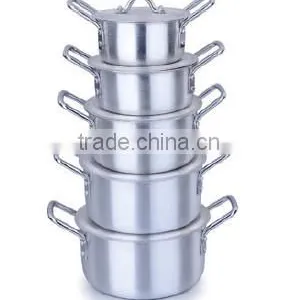 5pcs 7pcs Satin Aluminum Pot Cookware Set thumbnail-1