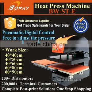 2 Work Stations Pneumatic Heat Press Digital Textile Printer thumbnail-1
