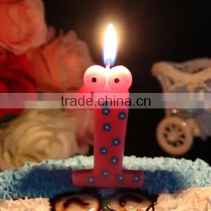 Frog Cartoon Memorial Arabic Numerals Happy Birthday Candle thumbnail-1
