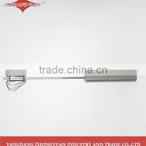 Stainless Steel Handle Slicone Rotary Egg Beater thumbnail-4
