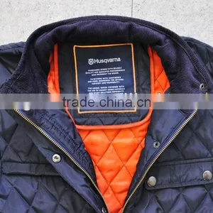 European Style Diamond Stitching Cotton Padding Quilted Bomber Jacket thumbnail-2