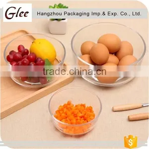 Popular Fashional Pretty Wholesale Clear Streak Glass Bowl Sala Glass Bowl For Fruit And Soup thumbnail-2