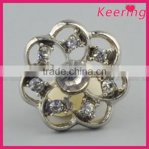 Keering New Arrival Decorative Fashionable Shiny Metal Rhinestone Button for Garments WBK-1493 thumbnail-1