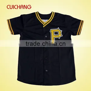 Baseball Jersey,Wholesale Polyester Heat Transfer Printing Custom Design Baseball Team Wear BQF-070 thumbnail-2