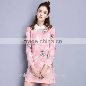 Women Clothing Winter Bottoming Dress Woman European Big Size Dress thumbnail-1