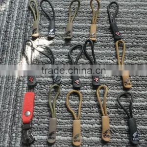 Injection Molding Soft Pvc Zipper Puller With String thumbnail-1