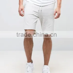 High Quality New Design Custom Raw Hem Drawstring Waist Cotton Viscose Sweat Single Back Pockets Fashion Sport Shorts thumbnail-1