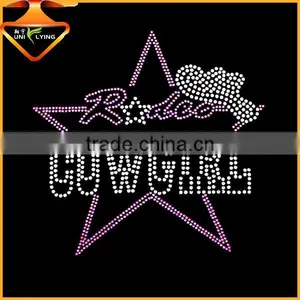 2017 Latest Custom Fashion Rhinestone Hotfix Transfer Motif thumbnail-5
