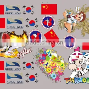 Eco-friendly Ink Resistant Plastisol/Screen Printing Heat Transfer Stickers Iron On Clothing With Custom Pattern thumbnail-1