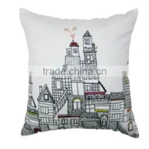 Multi Color Embroidery Design Cushion Cover thumbnail-1