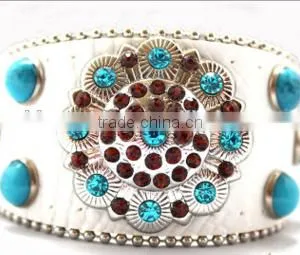 Women's Luxury Leather Bracelets 2016 Sparkling Heart Soft Leather Bracelets High End Leather Bracelets thumbnail-3