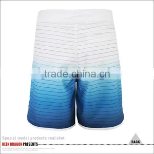 QUCIK DRY BLUE SHORTS FASHIONABLE MENS SWIM TRUNKS WITH BACK ZIP POCKET thumbnail-2