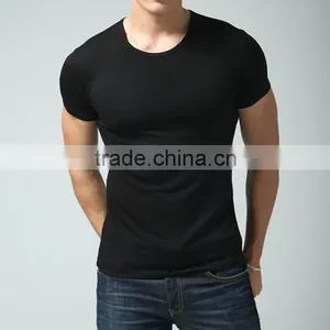 Black Slim Fit t Shirt Bulk Sale, Mens Slim Fit t Shirt Gym t Shirt thumbnail-1