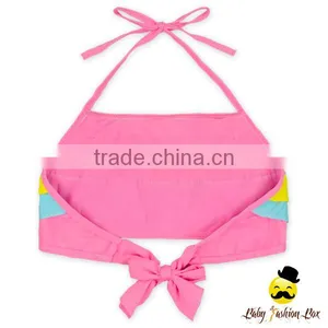 2017 Fitness Children Halter Separable Little Girl Teenage Swimwear Wrap Chest thumbnail-1