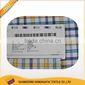 High Quality 100% Cotton Colourful Grid Mercerized Fabric thumbnail-1