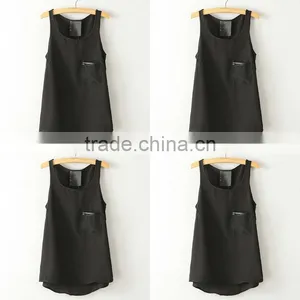 Newest Fashion Chiffon Ruffles Lace Patchwork Womens Tops thumbnail-3