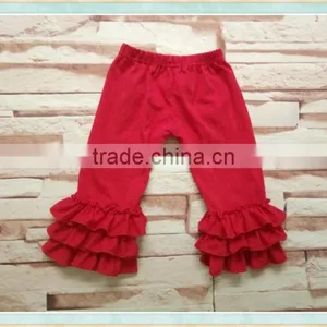 in Stock Baby Icing Ruffle Pants High Quality Pants Girl Sew Sassy Icing Legging thumbnail-1