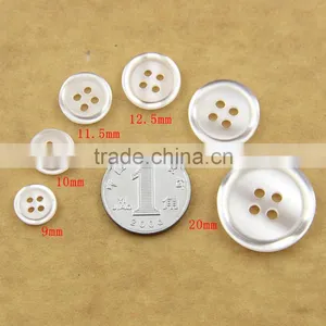 9mm-20mm 4-Holes White Translucent Resinic Resin Button For Shirts thumbnail-3