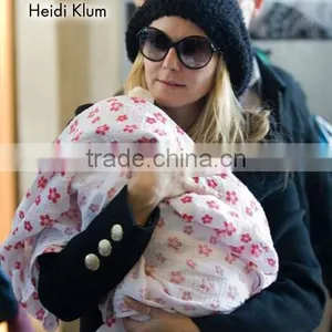 Hot Sales 100% Cotton Muslin Baby Wraps thumbnail-1