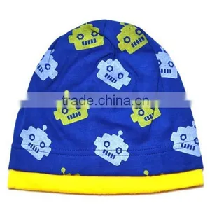 Autumn & Winter New Design Pure Cotton Robot Kids Skull Cap Baby Hat thumbnail-2