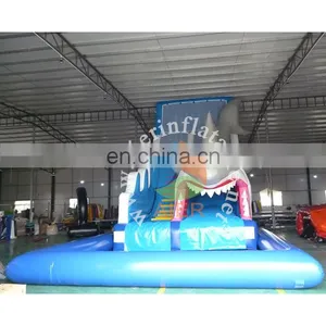 Giant Inflatable Water Slide, Shark Water Slide With Pool, Aier Inflatables thumbnail-1