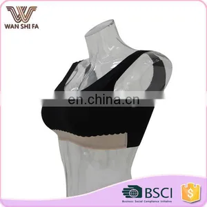 Anti-bacterial Eco-friendly no Bound Breathable Nylon Top Sport Bra thumbnail-2