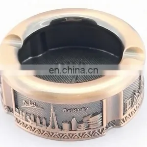 Metal Round Ashtray, Smokeless Ash Tray, Bar Tools thumbnail-2
