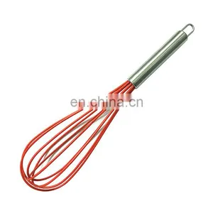 Hot Sell Silicone Egg Whisk Kitchen Non-Stick Manual Egg Beater thumbnail-1