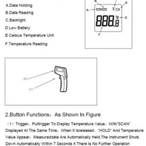 2019 New Digital Thermomete Clinical Thermometer Non Contact Thermometer thumbnail-5