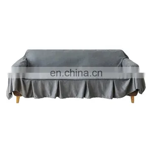 Chinese Manufacture Dust- Proof Couch Cover Set Sofa Protector Chenille 100% Polyester Embroidered Sofa Cover thumbnail-6