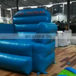 Customized Popular Turquoise Inflatable Sofa, Outdoor Advertising Props Inflatable Giant Sofa for Promotion thumbnail-1