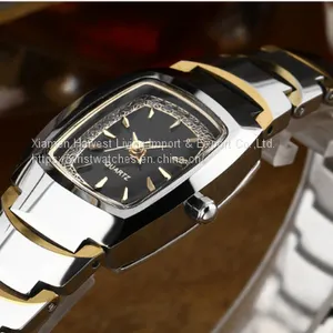 Wholesale Women's&Men's Fashion Quartz Tungsten Steel Lovers Wrist Watches thumbnail-3