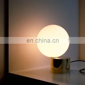 Factory Direct Gold Metal Glass LED Table Lamp Chinese Table Lamps thumbnail-5