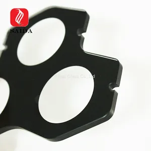 Customzied 3mm 4mm 5mm Black Ceramic Silkscreen Printing Toughened Glass for Architectual Lighting thumbnail-3
