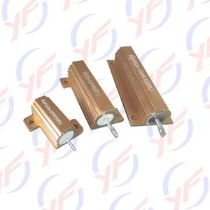 YINGFAN Golden Aluminum Shell 50W High Power Fixed Resistor for Load thumbnail-3