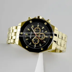 FEATURES OF SS299 GOLD AND BLACK MEN'S STAINLESS STEEL WATCH thumbnail-4