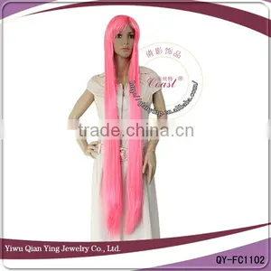 Crazy Long Straight Cosplay Pink Wig thumbnail-1
