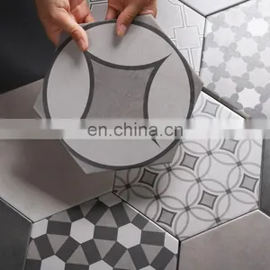 American Retro Hexagonal Balcony Kitchen Non-slip Hexagonal Small Tiles thumbnail-2