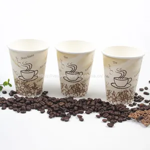 Disposable Tableware Eco Friendly China Food Grade 12oz Single Wall Takeaway Paper Cups thumbnail-1